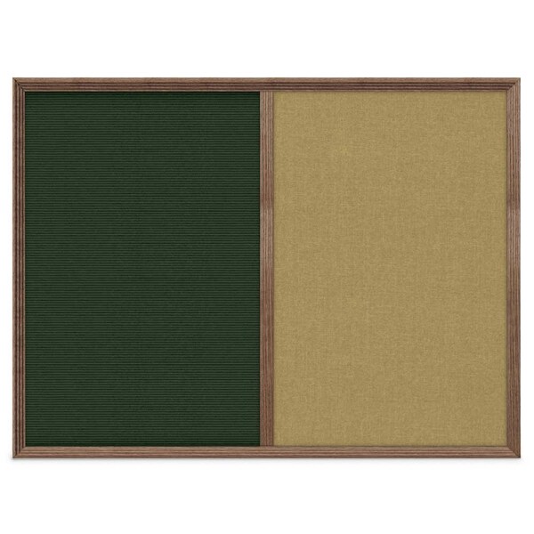 Enclosed Corkboard, 1 Door, 72"x36", 4" Fra